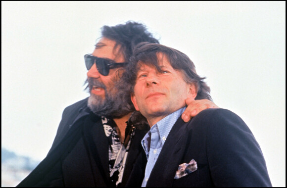 Le compositeur Vangelis avec Roman Polanski au festival de Cannes en 1991