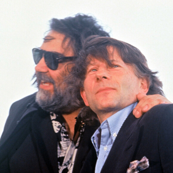 Le compositeur Vangelis avec Roman Polanski au festival de Cannes en 1991