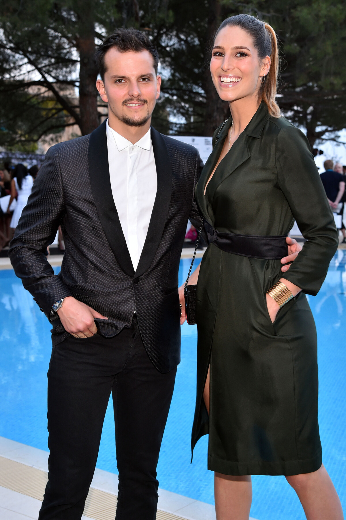 Photo : Laury Thilleman (Miss France 2011) et son compagnon Juan Arbelaez  durant la soirée 