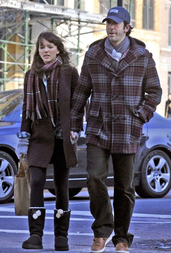 David Schwimmer et sa fiancée, Zoe Buckman, à New York, janvier 2010 !
