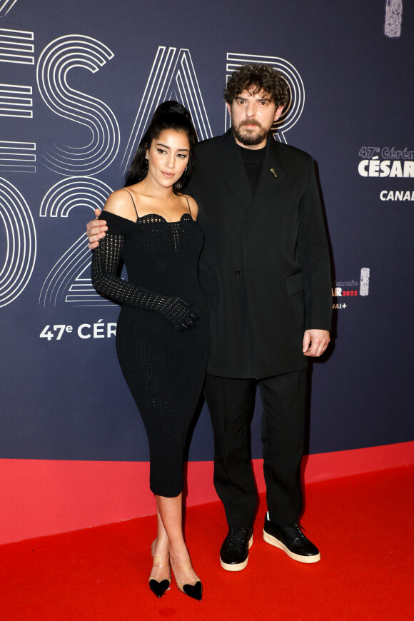 Leïla Bekhti et Damien Bonnard - Photocall de la 47ème édition de la cérémonie des César à l'Olympia à Paris, le 25 février 2022. © Borde-Jacovides/Bestimage 