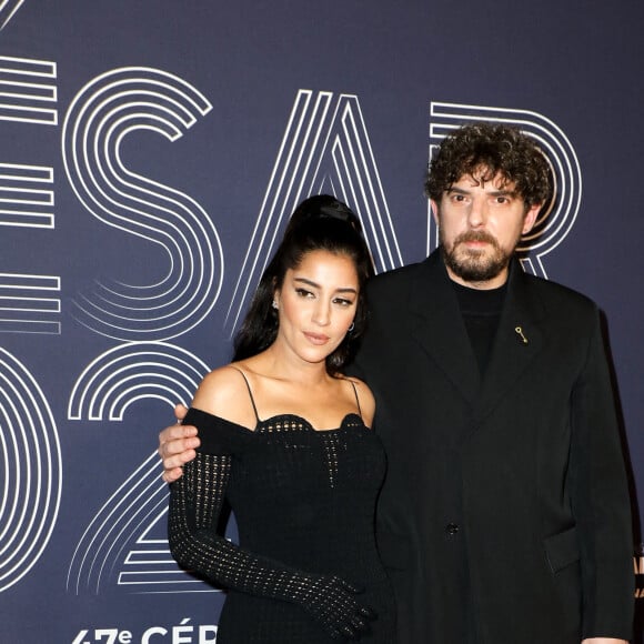 Leïla Bekhti et Damien Bonnard - Photocall de la 47ème édition de la cérémonie des César à l'Olympia à Paris, le 25 février 2022. © Borde-Jacovides/Bestimage 