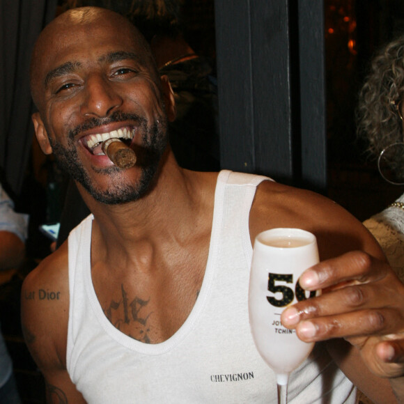 Exclusif - Stomy Bugsy - Stomy Bugsy fête son 50ème anniversaire à la fin de la représentation de la pièce "Un Jour j'irai à Détroit ! " au théâtre du Gymnase Marie-Bell à Paris © JLPPA/Bestimage