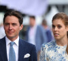 La princesse Beatrice d'York et son mari Edoardo Mapelli Mozzi en visite au "Chelsea Flower Show 2022" à Londres, le 23 mai 2022. 