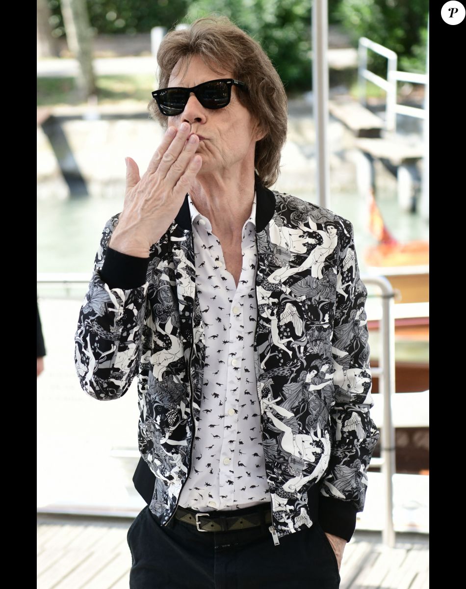 Mick Jagger se rend au photocall "The Burnt Orange Heresy" lors du 76ème Festival International du Film de Venise (Mostra), le 7 septembre 2019.