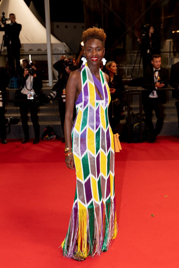 Rokhaya Diallo - Montée des marches du film " Nostalgia " lors du 75ème Festival International du Film de Cannes. Le 24 mai 2022