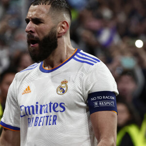 Karim Benzema - Demi-Finale retour de la Ligue Des champions (LDC) "Real Madrid - Manchester City (3-1)" au stade Bernabeu, le 4 mai 2022.