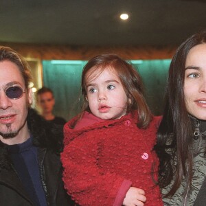 Florent Pagny et Azucena et leur fille Ael Pagny - Archive