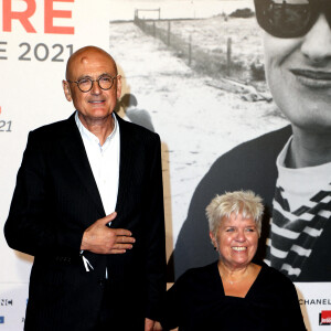 Benoist Gérard et sa femme Mimie Mathy - Cérémonie d'ouverture du Festival Lumière 2021 à Lyon le 9 octobre 2021. © Dominique Jacovides / Bestimage 