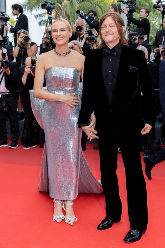 Diane Kruger et son compagnon Norman Reedus - Montée des marches pour la cérémonie de clôture du 75ème Festival International du Film de Cannes.