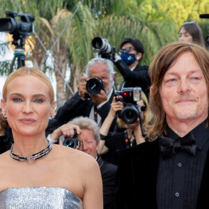 Diane Kruger et son compagnon Norman Reedus - Montée des marches pour la cérémonie de clôture du 75ème Festival International du Film de Cannes. Le 28 mai 2022 © Olivier Borde / Bestimage