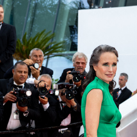 Andie MacDowell - Montée des marches pour la cérémonie de clôture du 75ème Festival International du Film de Cannes. Le 28 mai 2022 © Olivier Borde / Bestimage 