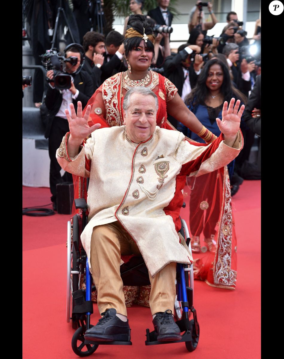 Paul-Loup Sulitzer et Supriya Answya Devi Rathoar - Montée des marches pour la cérémonie de clôture du 75ème Festival International du Film de Cannes. Le 28 mai 2022 © Giancarlo Gorassini / Bestimage