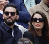 Sofia Essaïdi et son compagnon Adrien Galo - People dans les tribunes lors des Internationaux de France de Tennis de Roland Garros 2022 à Paris. © Cyril Moreau/Bestimage