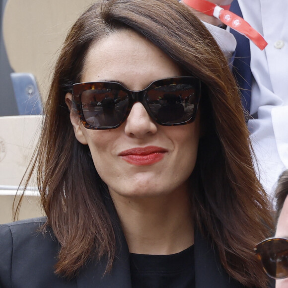 Sofia Essaïdi - People dans les tribunes lors des Internationaux de France de Tennis de Roland Garros 2022 à Paris le 29 mai 2022. © Cyril Moreau/Bestimage