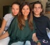 Veronika Loubry en compagnie de ses enfants Thylane et Ayrton Blondeau le 29 mai 2022.