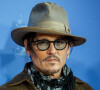 Johnny Depp pour la présentation du film "Minamata" (conférence et photocall) au 70ème Festival international du film de Berlin.