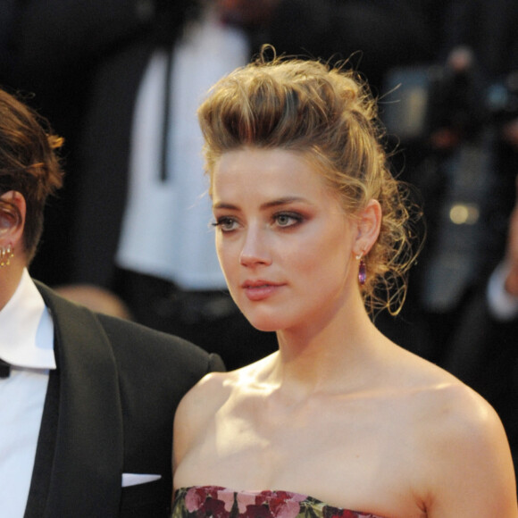 Johnny Depp et sa femme Amber Heard - Tapis rouge du film "The Danish Girl" lors du 72e festival du film de Venise (la Mostra), le 5 septembre 2015.
