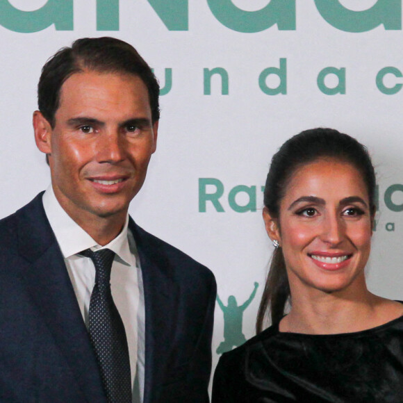 Rafael Nadal, fondateur de Rafa Nadal Foundation et Xisca Perello, directrice générale de Rafa Nadal Foundation - Rafael Nadal fête l'anniversaire de son association "RafaNadal Foundation" au Consulat italien à Madrid.