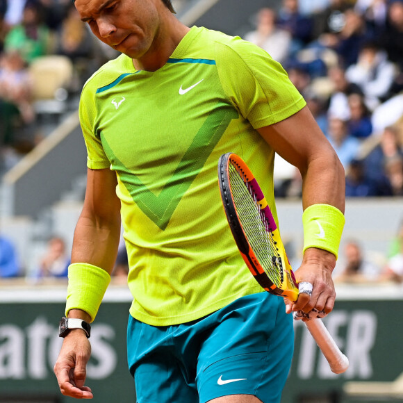 Rafael "Rafa" Nadal (Espagne) lors du quatrième tour masculin des Internationaux de France de Roland Garros (jour 8) à Paris, France, le 29 mai 2022. © Federico Pestellini/Panoramic/Bestimage