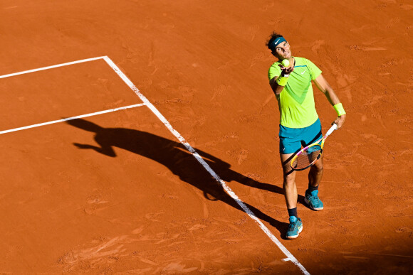 Rafael Nadal ( Espagne ) - Quatrième tour masculin (Jour 8) des Internationaux de France de Roland Garros, le 29 mai 2022. © Federico Pestellini / Panoramic / Bestimage