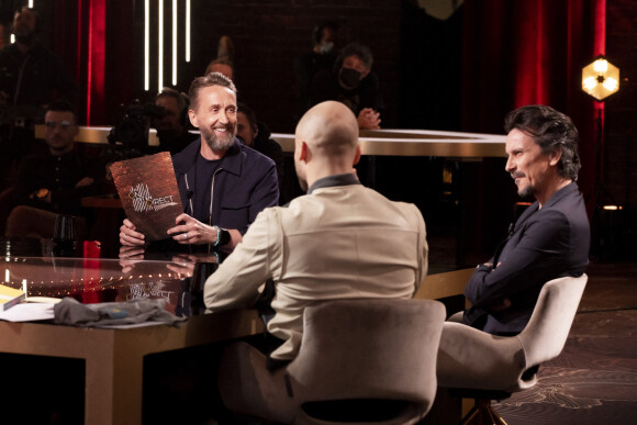 Exclusif - Philippe Caverivière, Arnaud Tsamère - Sur le plateau de l'émission OEED (On Est En Direct) présentée par L.Salamé et L.Ruquier - Paris le 12/03/2022 - © Jack Tribeca / Bestimage