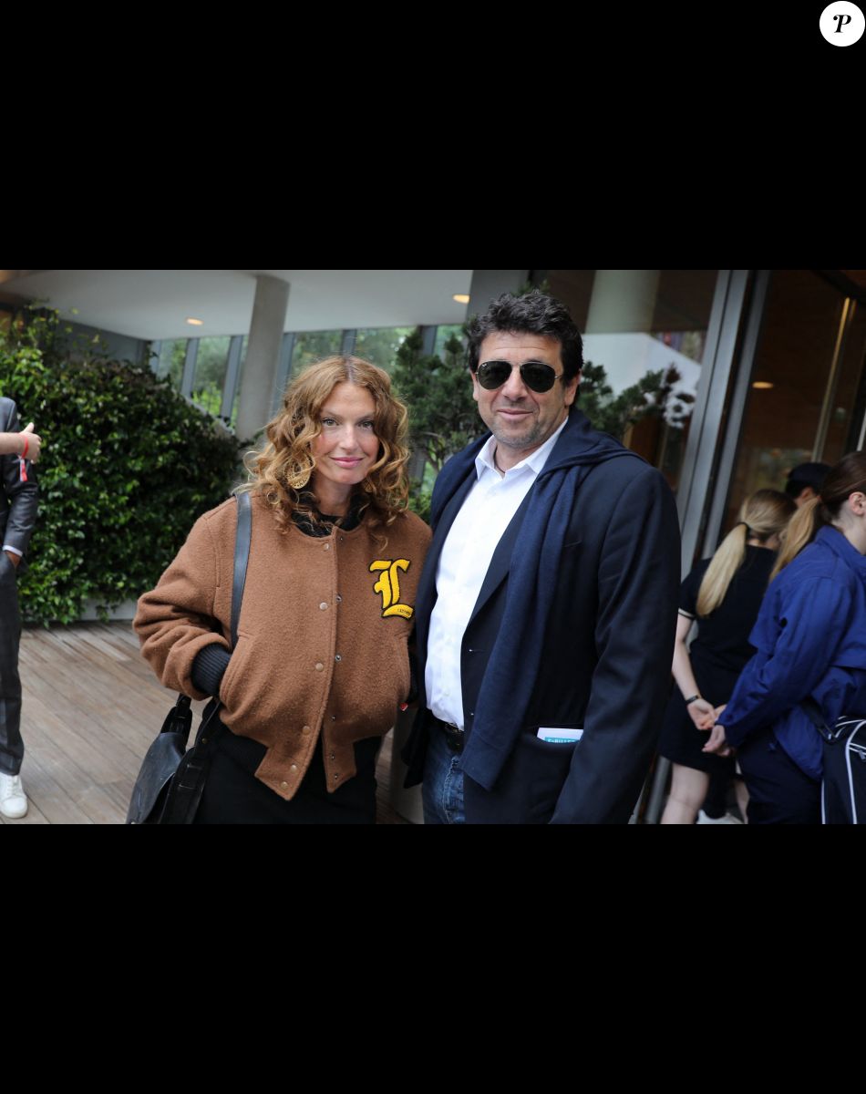 Aurélie Saada et Patrick Bruel au village (jour 10) lors des Internationaux de France de Tennis de Roland Garros 2022 à Paris, France, le 31 mai 2022. © Dominique Jacovides/Bestimage