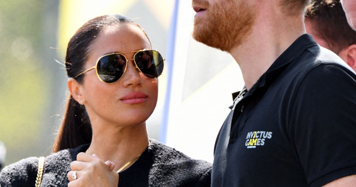 Le prince Harry et Meghan Markle lors du Land Rover Challenge au
