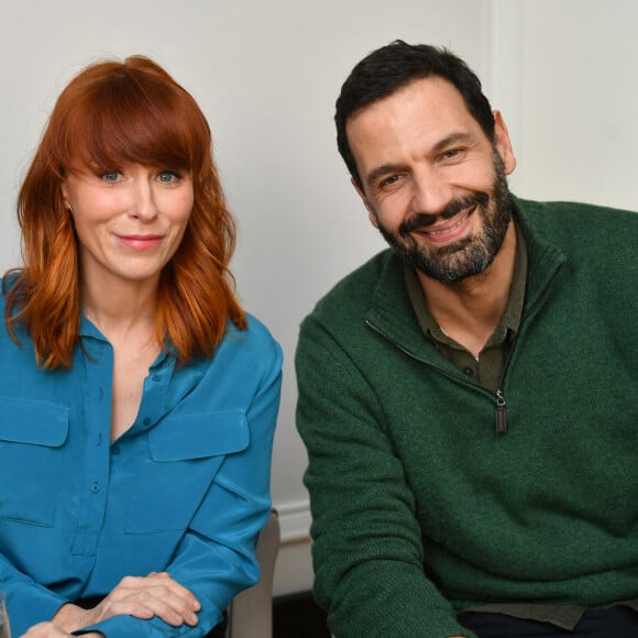 Exclusif - Audrey Fleurot et Mehdi Nebbou ( HPI ) - 24ème édition "Unifrance Rendez-vous in Paris", Press Junket à Paris le 15 janvier 2022. © Veeren/Bestimage