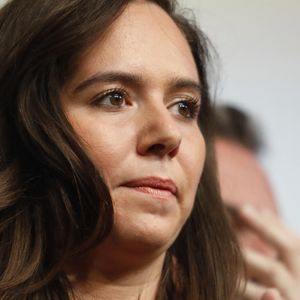 Sarah Knafo au soir du premier tour des élections présidentielles 2022 à la Mutualité à Paris le 10 avril 2022