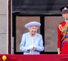 Le prince Edward, duc de Kent - La famille royale au balcon lors de la parade militaire "Trooping the Colour" dans le cadre de la célébration du jubilé de platine de la reine Elizabeth II à Londres le 2 juin 2022. 