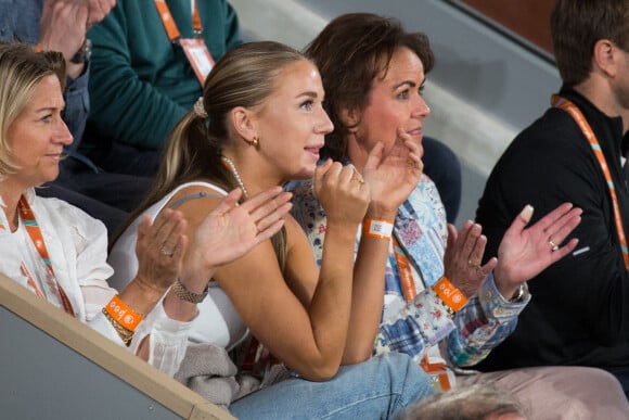 Maria Galligani, compagne de Casper Ruud - Célébrités dans les tribunes des internationaux de France de Roland Garros à Paris le 1er juin 2022.