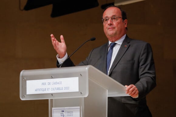 Exclusif - François Hollande - 10e cérémonie du prix de l'audace artistique et culturelle à l'auditorium de l'institut de France à Paris, le 30 mai 2022. © Christophe Clovis / Bestimage