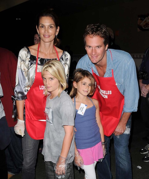 Cindy Crawford, Rande Gerber et leurs enfants, Presley et Kaya Jordan, le 23 novembre 2008 !