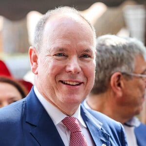 Le prince Albert II à la fête des Fiefs 3ème rencontre des sites historiques Grimaldi de Monaco, le 4 juin 2022. © Claudia Albuquerque/Bestimage