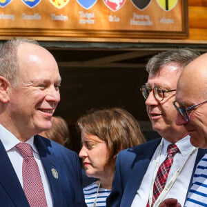 Le prince Albert II à la fête des Fiefs 3ème rencontre des sites historiques Grimaldi de Monaco, le 4 juin 2022. © Claudia Albuquerque/Bestimage