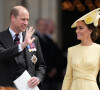 Le prince William et Kate Middleton - Sortie de la messe du jubilé, célébrée à la cathédrale Saint-Paul de Londres, le 3 juin 2022.