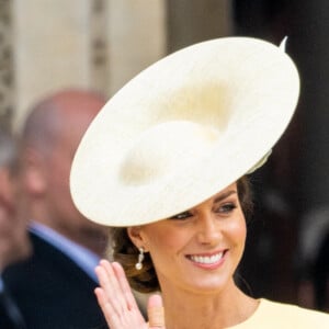 Kate Middleton - Messe célébrée à la cathédrale Saint-Paul de Londres, dans le cadre du jubilé de platine de la reine Elizabeth II. Londres, le 3 juin 2022.