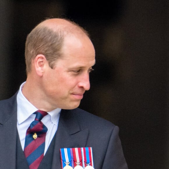 Le prince William et Kate Middleton - Messe célébrée à la cathédrale Saint-Paul de Londres, dans le cadre du jubilé de platine de la reine Elizabeth II. Londres, le 3 juin 2022.