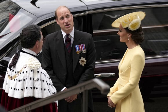 Le prince William et Kate Middleton - Messe célébrée à la cathédrale Saint-Paul de Londres, dans le cadre du jubilé de platine de la reine Elizabeth II. Londres, le 3 juin 2022.