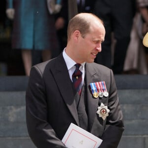 Le prince William et Kate Middleton - Messe célébrée à la cathédrale Saint-Paul de Londres, dans le cadre du jubilé de platine de la reine Elizabeth II. Londres, le 3 juin 2022.