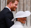 Le prince Harry, duc de Sussex, et Meghan Markle, duchesse de Sussex - Les membres de la famille royale et les invités lors de la messe célébrée à la cathédrale Saint-Paul de Londres, dans le cadre du jubilé de platine (70 ans de règne) de la reine Elisabeth II d'Angleterre