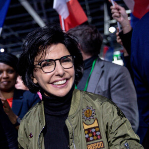 Rachida Dati lors du meeting de Valérie.Pécresse, candidate LR à l'élection présidentielle, à Paris le 3 avril 2022. © Aurélien Morissard / Panoramic / Bestimage 