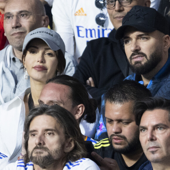 Nabilla (enceinte) et son mari Thomas Vergara - Les célébrités assistent à la victoire du Real Madrid face à Liverpool (1-0) en finale de la Ligue des Champions au stade de France© Cyril Moreau / Bestimage
