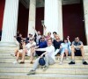 La bande des Grosses Têtes en voyage à Athènes à l'invitation de Laurent Ruquier. Juin 2022.