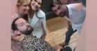 Hugo Manos, Joyce Jonathan, Jeanfi Jassens et Gaël Tchakaloff - La bande des Grosses Têtes en voyage à Athènes à l'invitation de Laurent Ruquier. Juin 2022.
