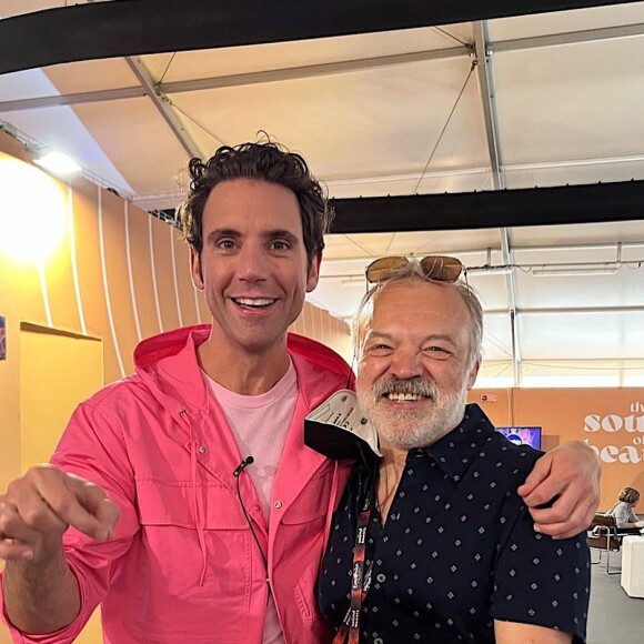 Mika et Graham Norton sur Instagram. Le 14 mai 2022.