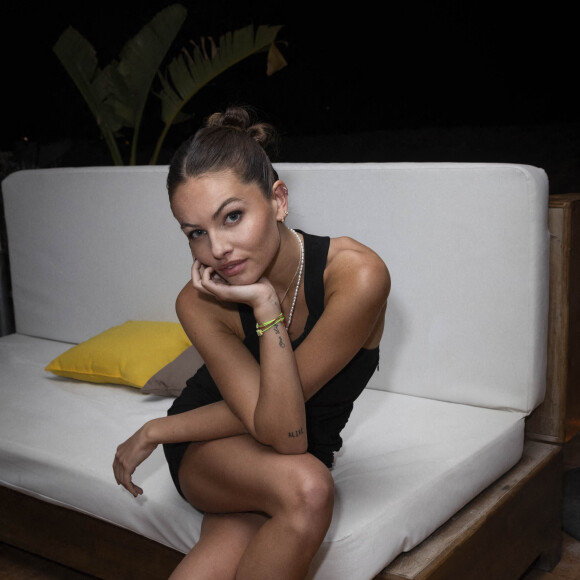 Exclusif - Thylane Blondeau lors de la soirée des 40 ans du bijoutier "APM Monaco" à la plage La Môme lors du 75ème Festival International du Film de Cannes le 21 mai 2022. © Jack Tribeca / Bestimage 