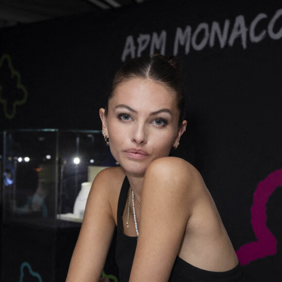 Exclusif - Thylane Blondeau lors de la soirée des 40 ans du bijoutier "APM Monaco" à la plage La Môme lors du 75ème Festival International du Film de Cannes le 21 mai 2022. © Jack Tribeca / Bestimage 