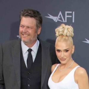 Blake Shelton et Gwen Stefani au photocall de la 48ème édition des "AFI Life Achievement Award" à Los Angeles, le 9 juin 2022. 